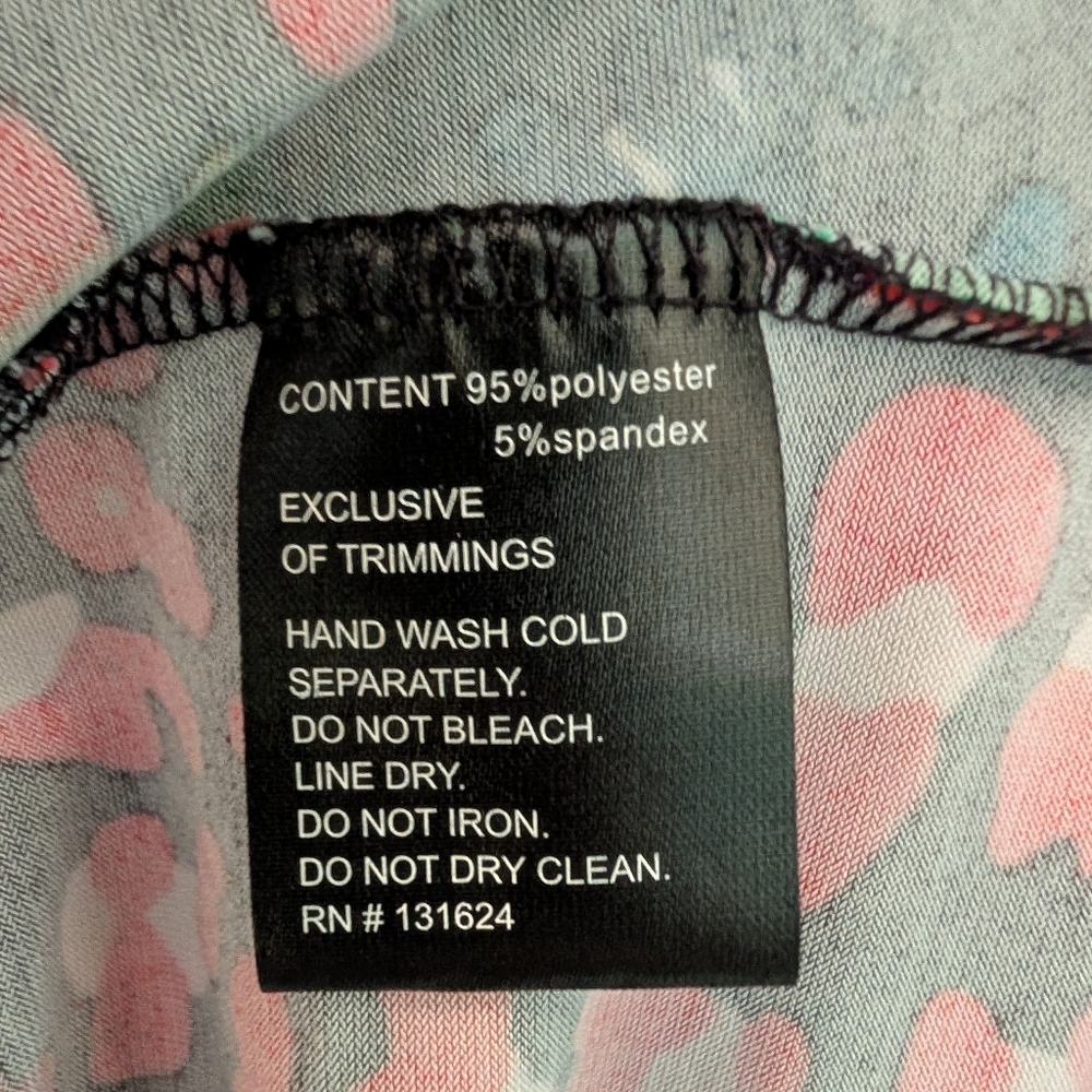 Colorful Leopard Print Top by Calessa Size Large - Picture 5 of 6